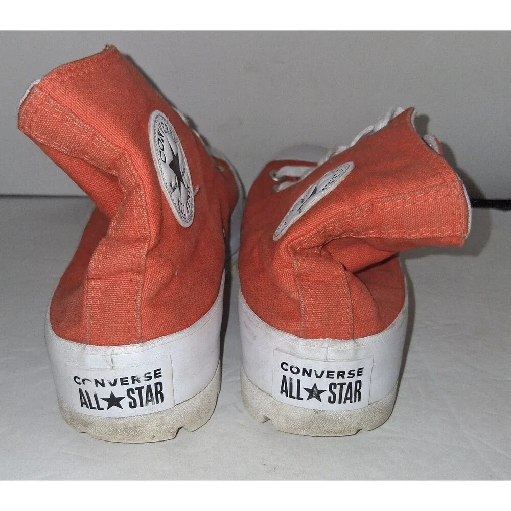 Size 9.5 - Converse Chuck Taylor All Star Lugged High Orange